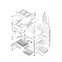 Maytag MFF2558VEB1 shelf parts diagram