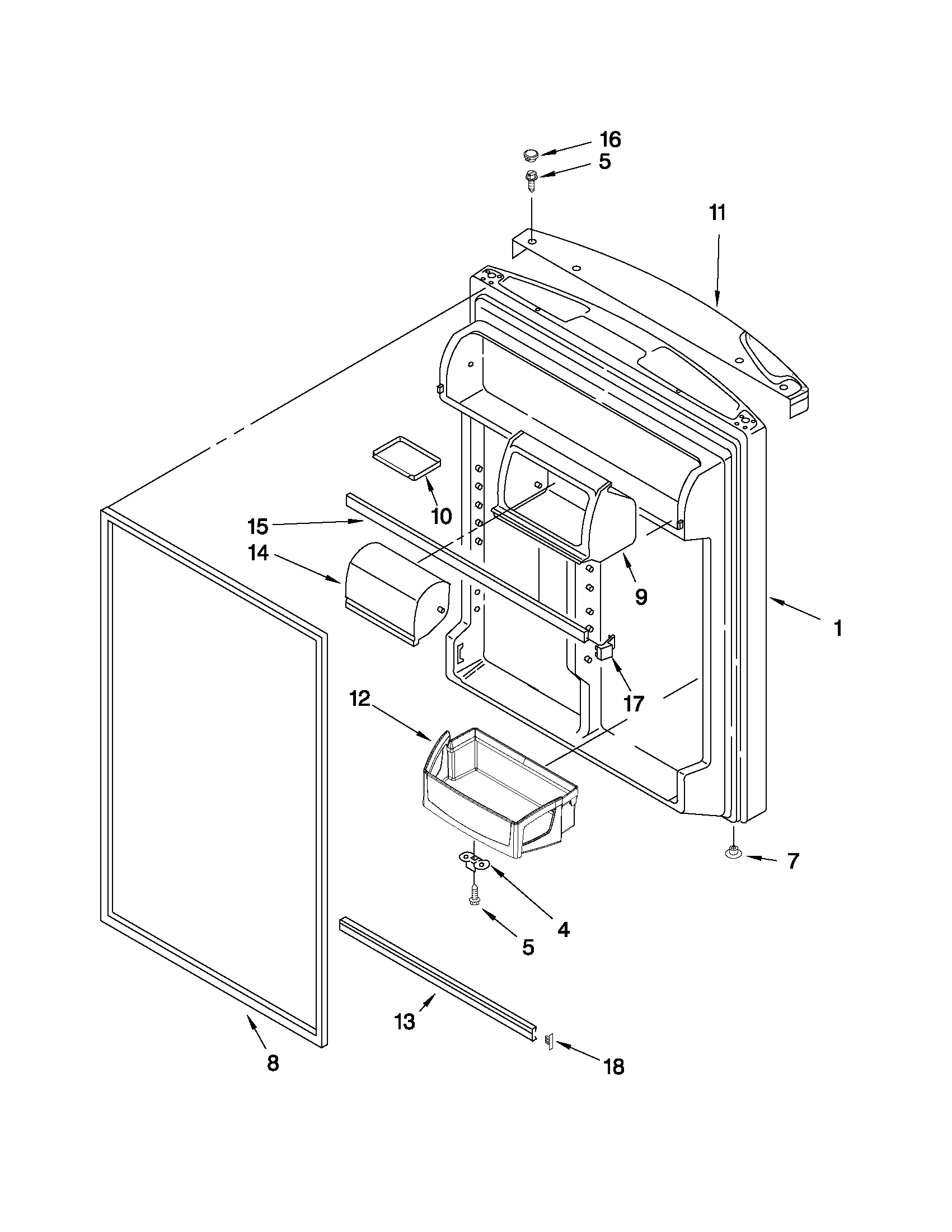 Maytag M0RXEMMWM00 refrigerator door parts diagram