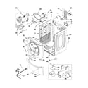Whirlpool WED9750WR0 cabinet parts diagram