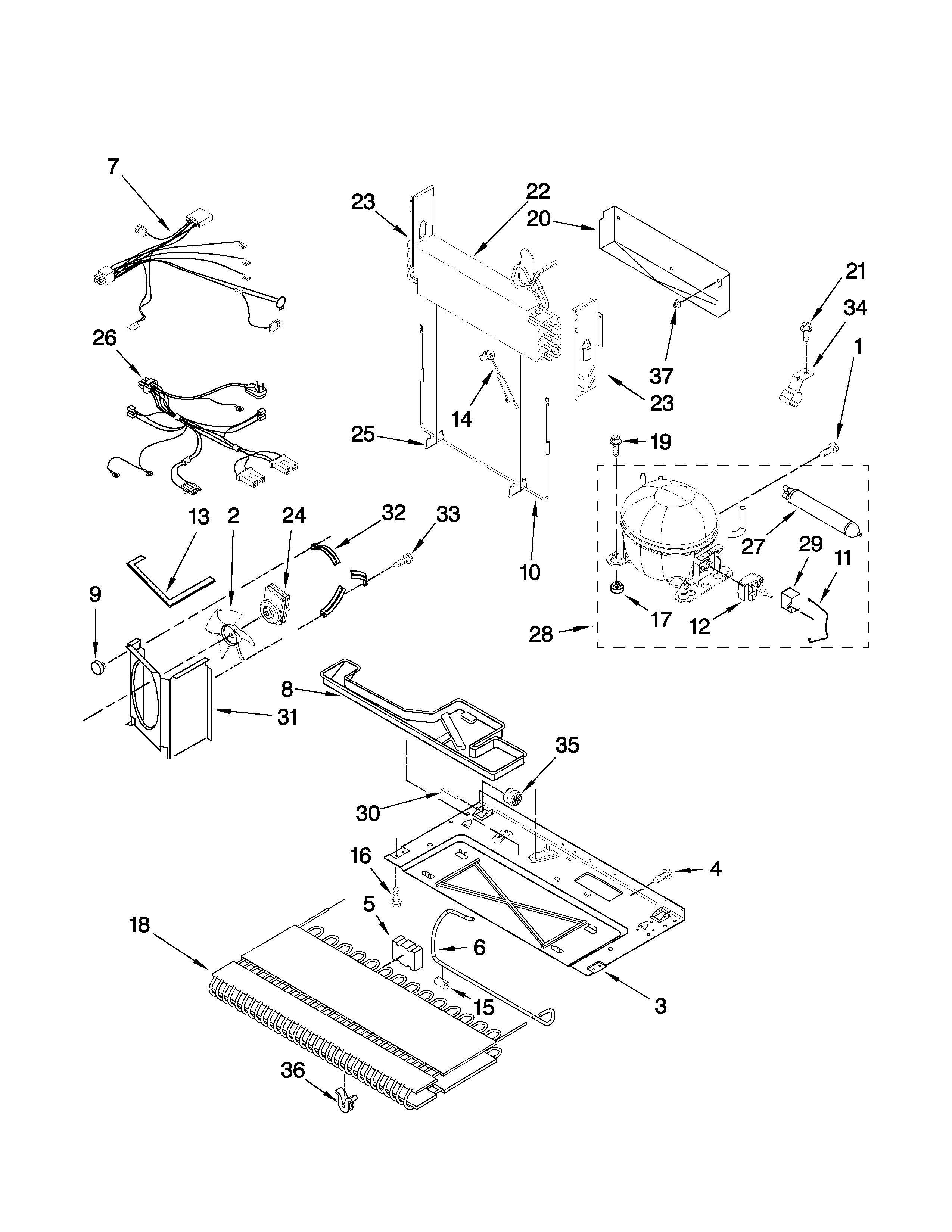 Maytag MBF2254HEW4 unit parts diagram