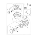 KitchenAid KUDT03FTWH1 pump and motor parts diagram