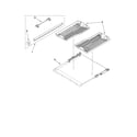 KitchenAid KUDT03FTWH1 third level rack and track parts diagram