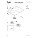 Whirlpool GY399LXUS02 cooktop parts diagram