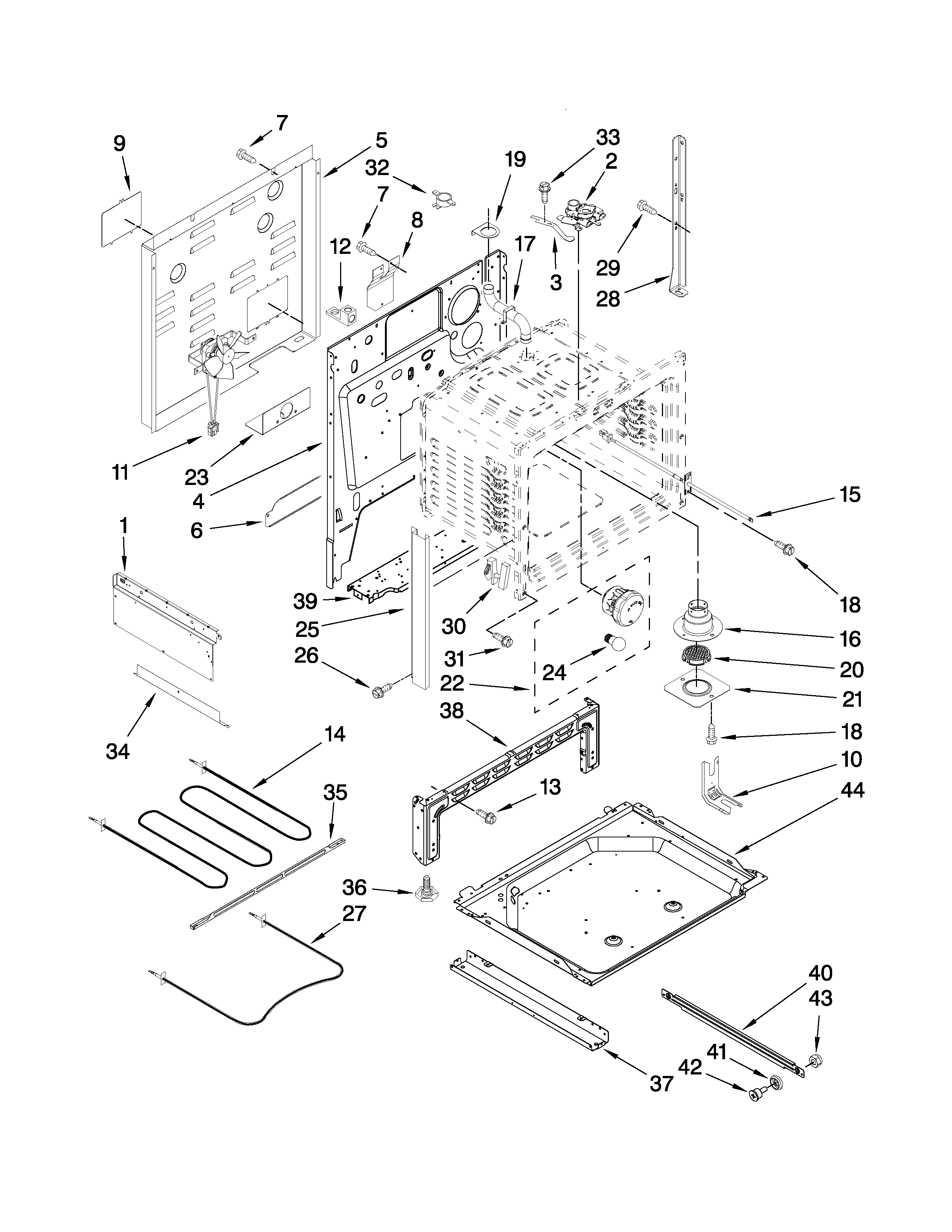 Ikea ISE630WS00 chassis parts diagram