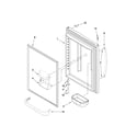 Whirlpool GB2FHDXWS00 refrigerator door parts diagram
