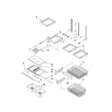 Whirlpool GB2FHDXWS00 shelf parts diagram