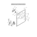 Maytag MDB6701AWB3 door and latch parts diagram