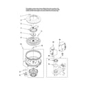 Maytag MDB6701AWB3 pump and motor parts diagram