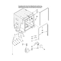 Maytag MDB6759AWB3 tub and frame parts diagram