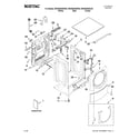 Maytag MHWE550WJ00 top and cabinet parts diagram