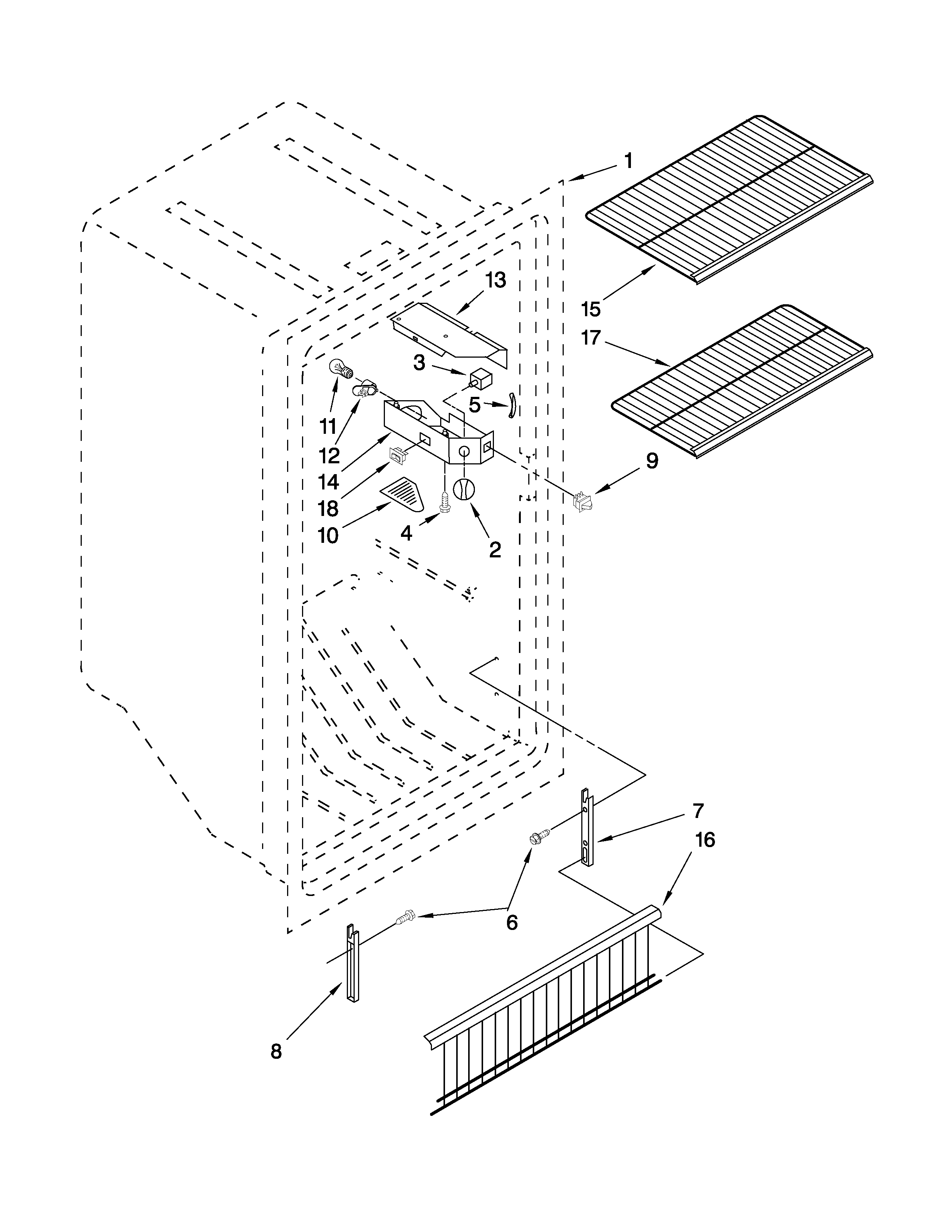 Maytag MQU2056BRW03 liner parts diagram