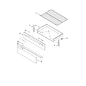 Maytag MGR7661WW1 drawer & broiler parts diagram