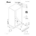 Amana AQU2003TRW04 cabinet parts diagram