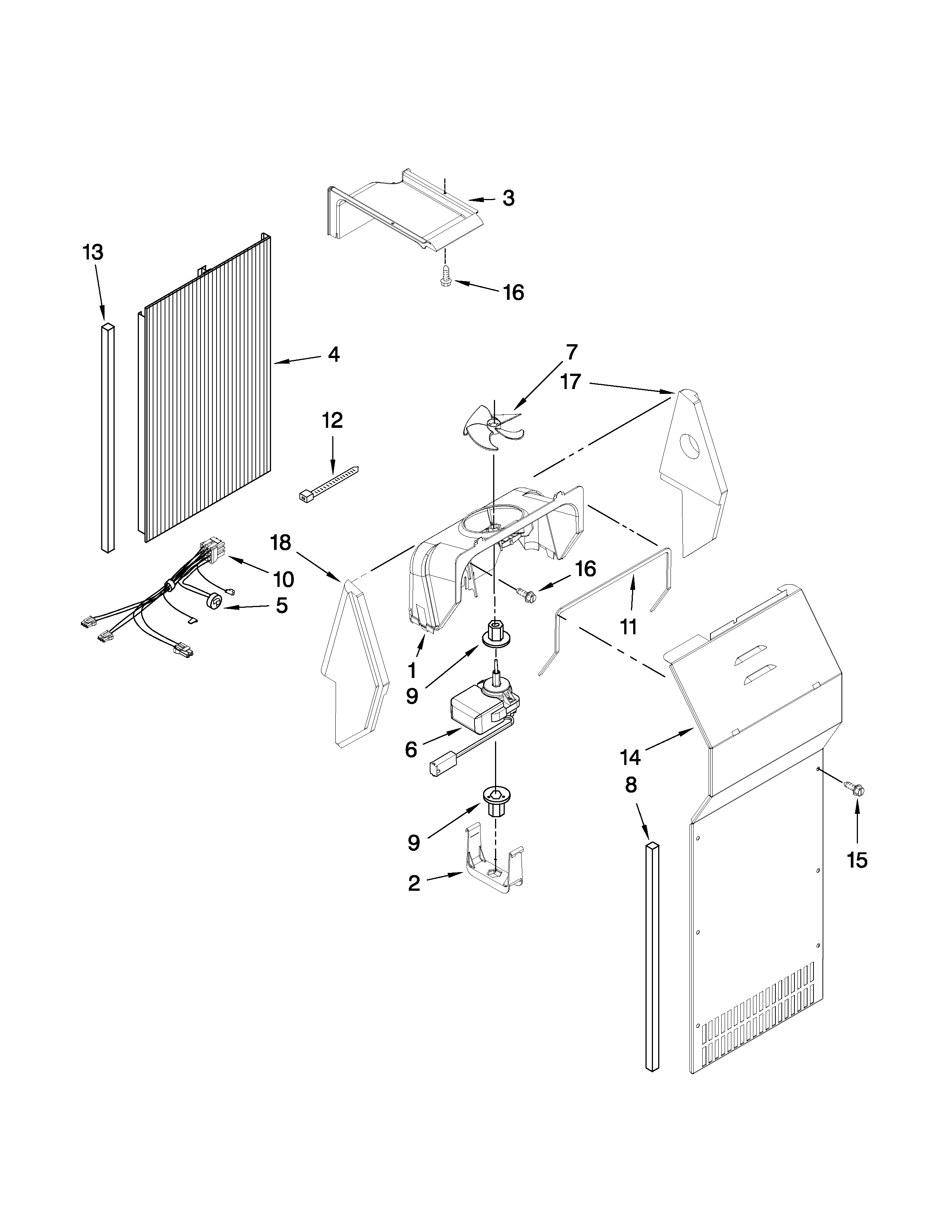 Whirlpool GS6NHAXVY00 air flow parts diagram