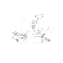 Whirlpool WFW9750WW00 pump and motor parts diagram