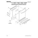 Maytag MDBH945AWB1 door and panel parts diagram