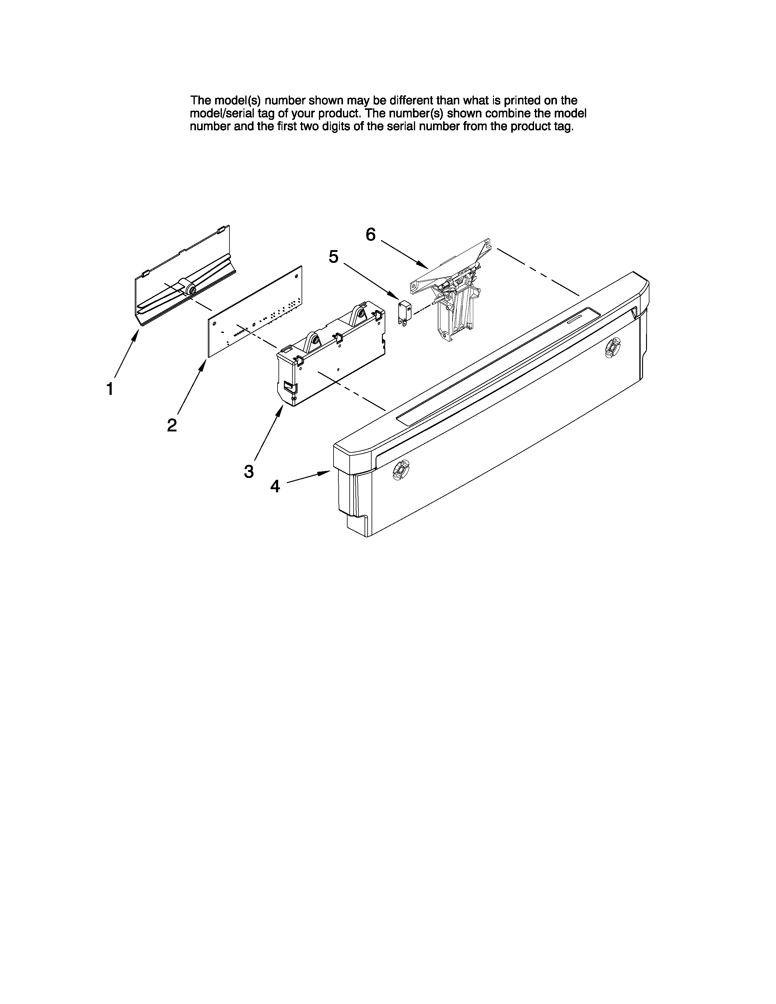 Maytag MDBH945AWB1 control panel parts diagram