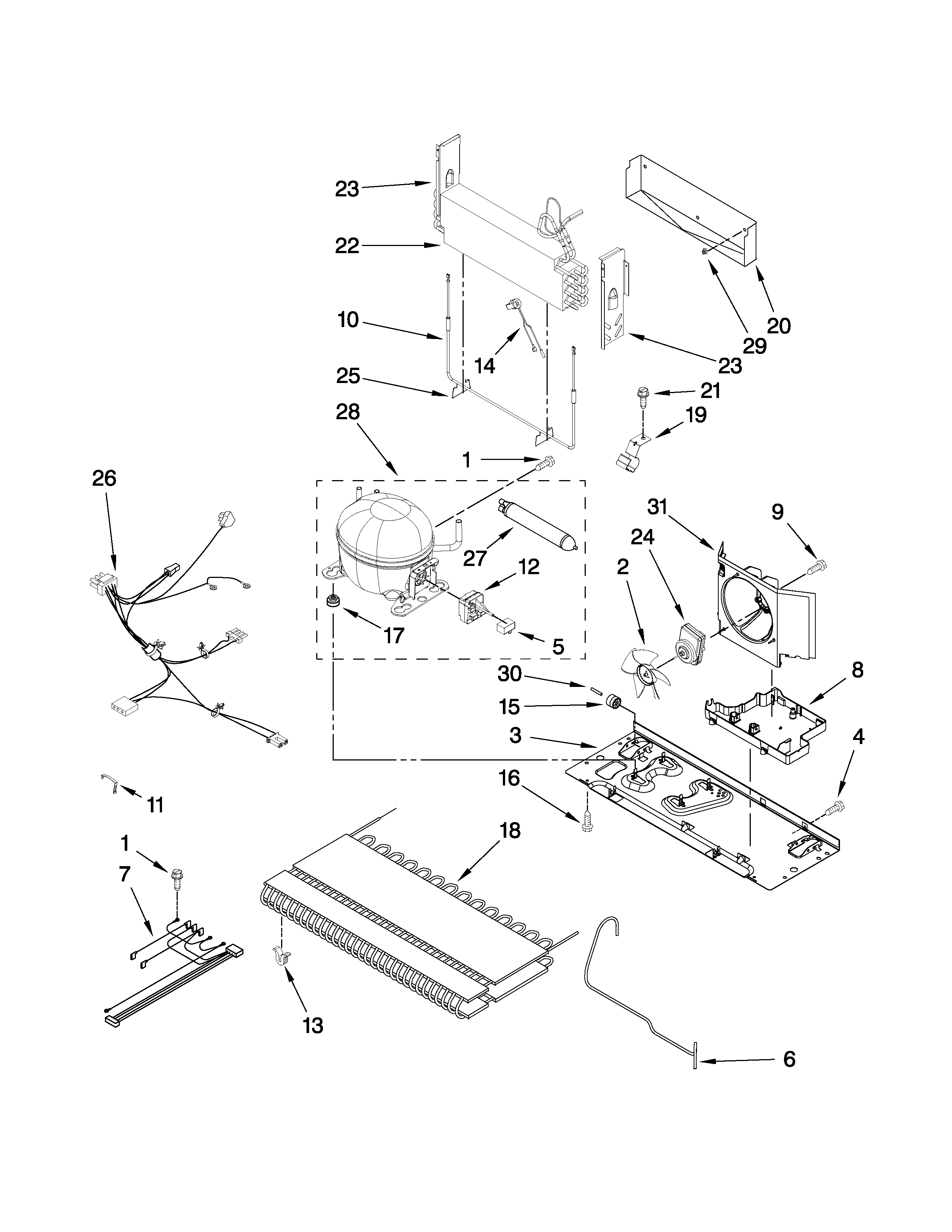 Maytag G32026PEKW3 unit parts diagram