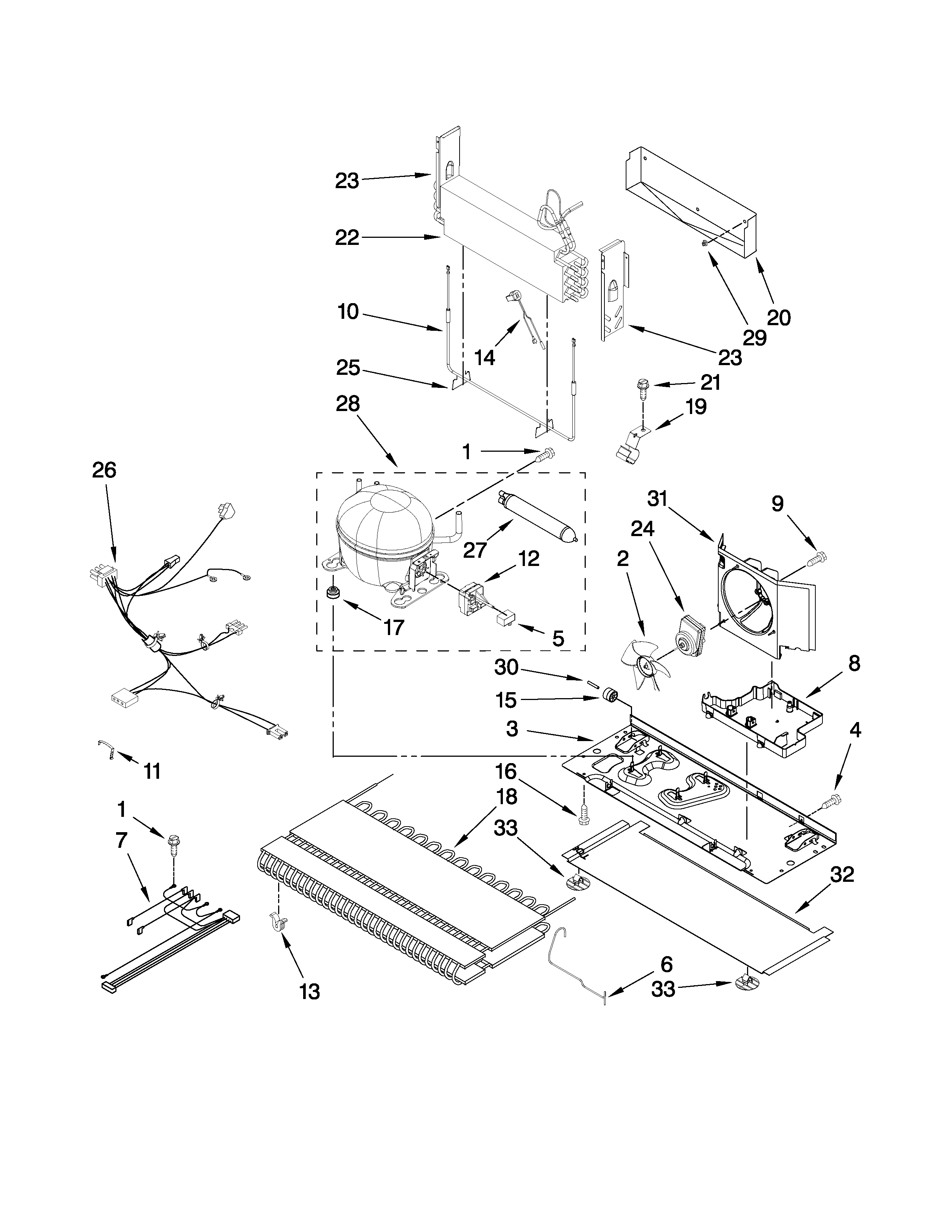 Maytag G37026FEAS1 unit parts diagram