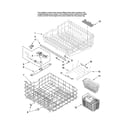 Maytag MDBTT60AWB1 upper and lower rack parts diagram