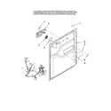 Maytag MDBH955AWB2 door and latch parts diagram