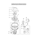 Maytag MDBH955AWB2 pump and motor parts diagram