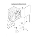 Maytag MDBH955AWW3 tub and frame parts diagram