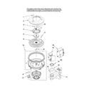 Maytag MDBS561AWW3 pump and motor parts diagram