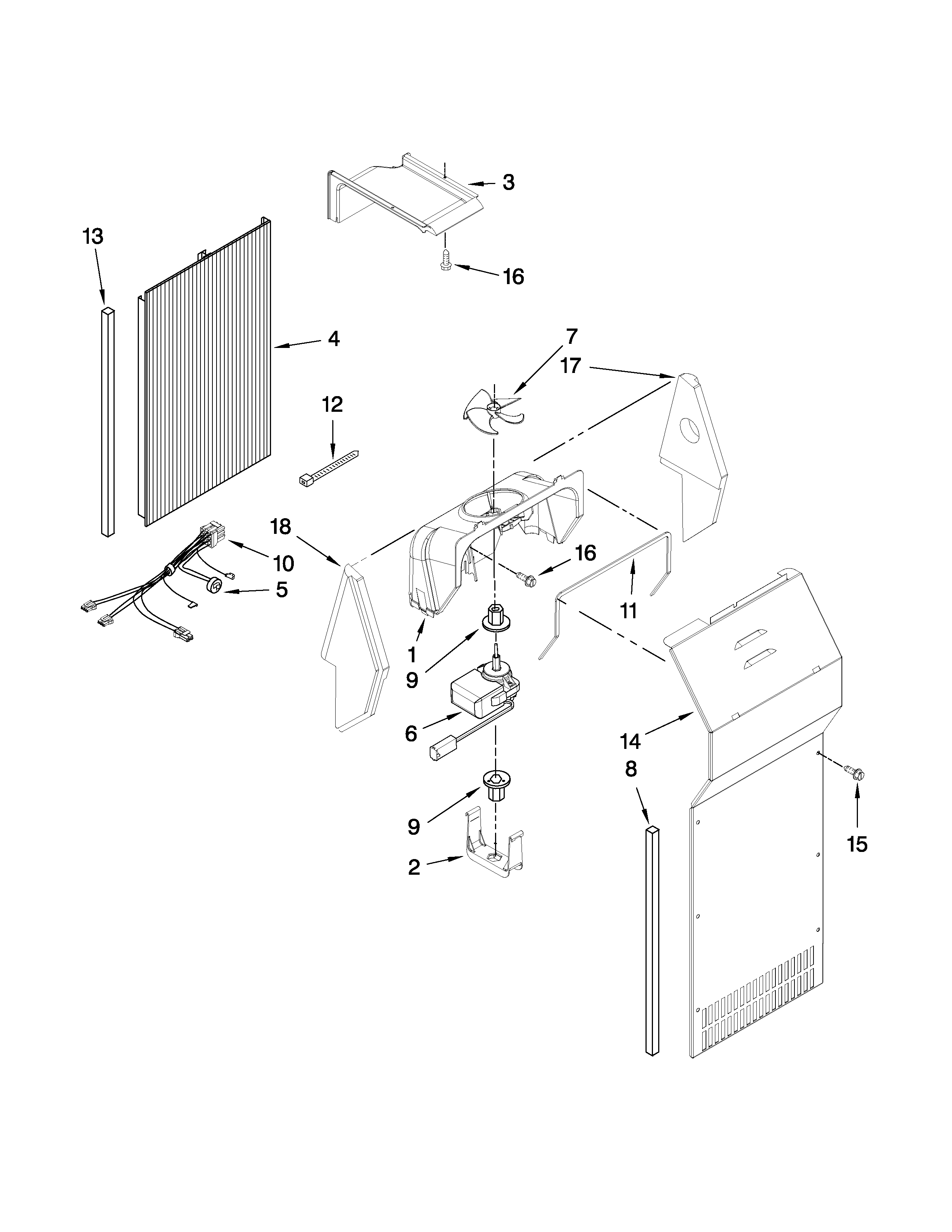 Whirlpool GS6NHAXVY03 air flow parts diagram