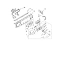Whirlpool WFW9470WR00 control panel parts diagram