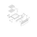 Whirlpool GY397LXUS02 drawer and rack parts diagram