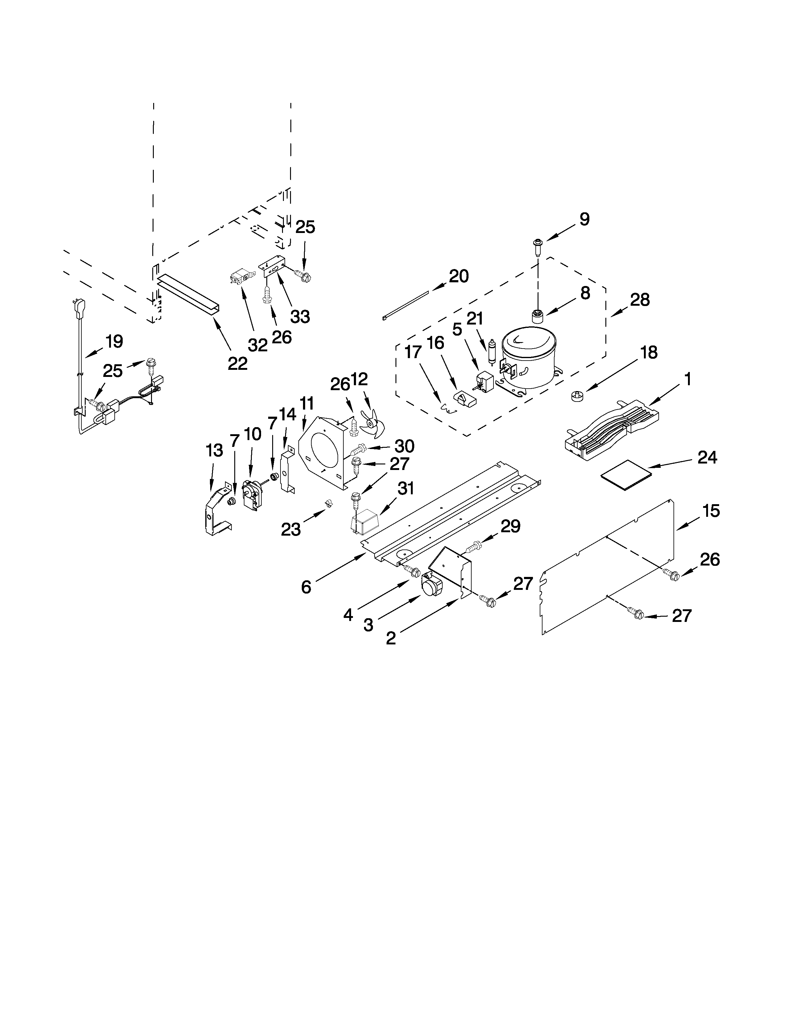 KitchenAid KUWS24RSSS02 unit parts diagram