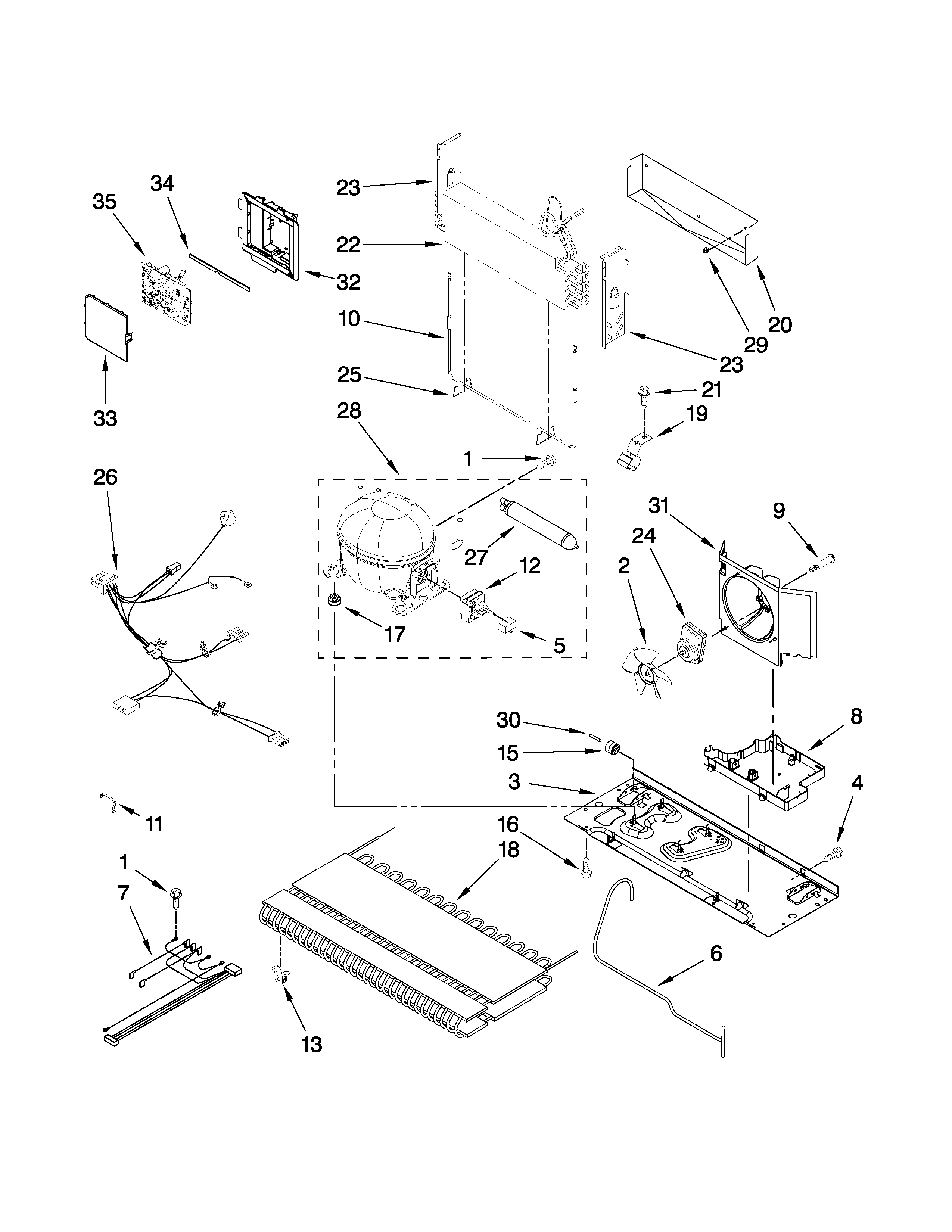 Maytag MFC2061KES3 unit parts diagram