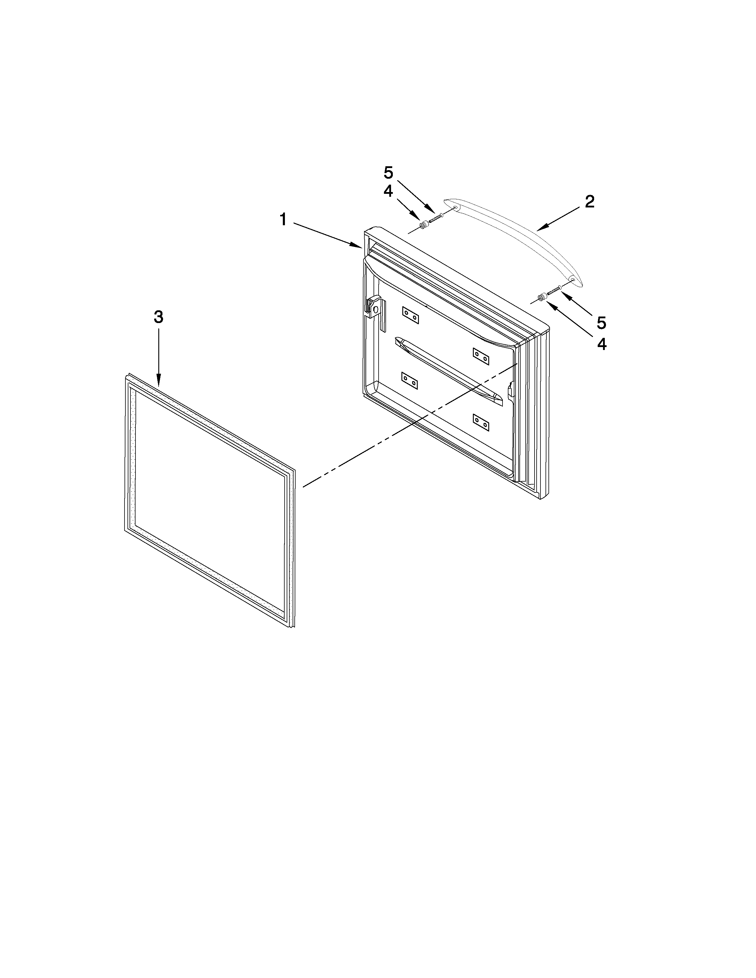 Maytag MFC2061KES3 freezer door parts diagram