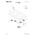 Jenn-Air JEC9536BDF11 cooktop parts diagram