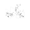 Whirlpool WFW9500TC03 pump and motor parts diagram