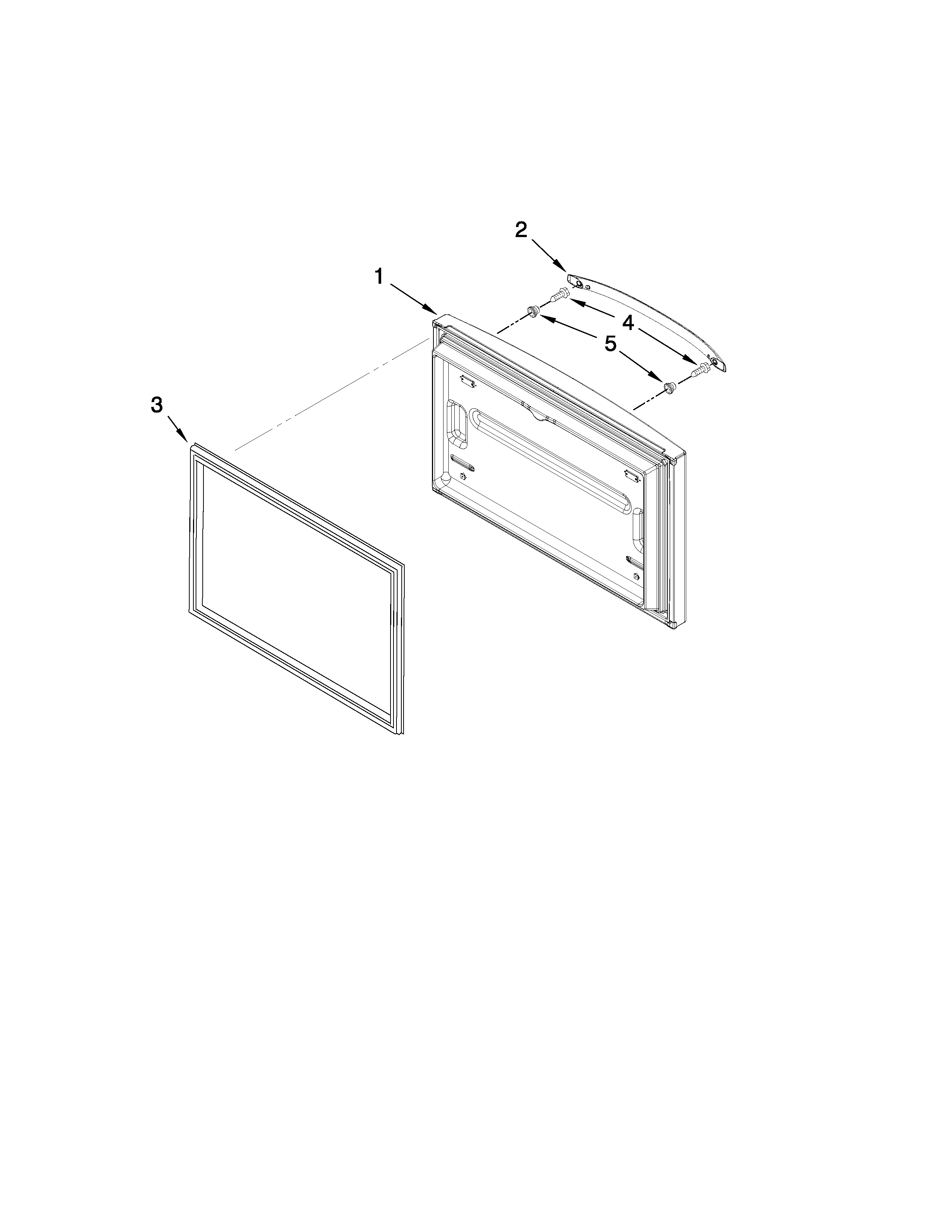 Amana AFD2535FES4 freezer door parts diagram