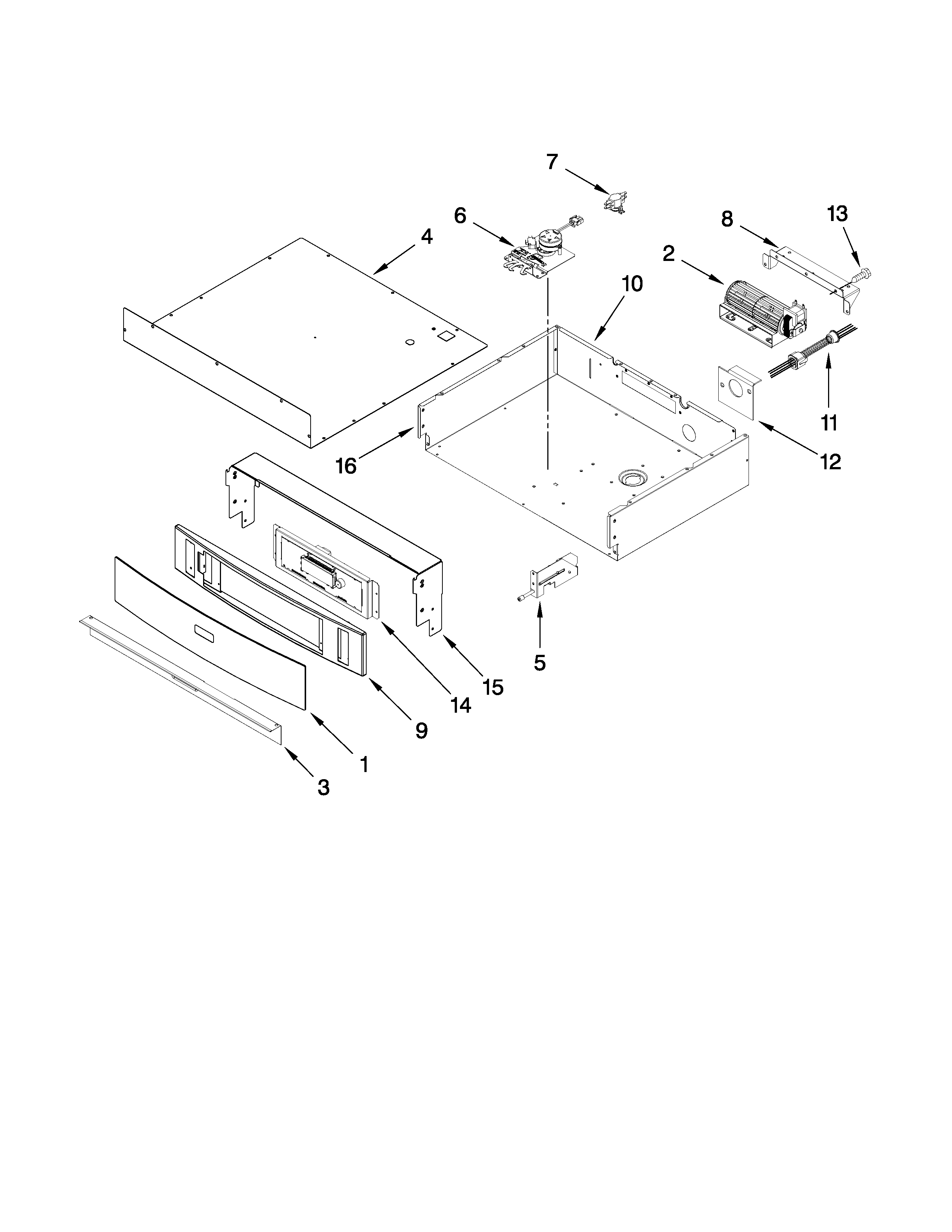 Jenn-Air JJW7530DDS19 control panel parts diagram