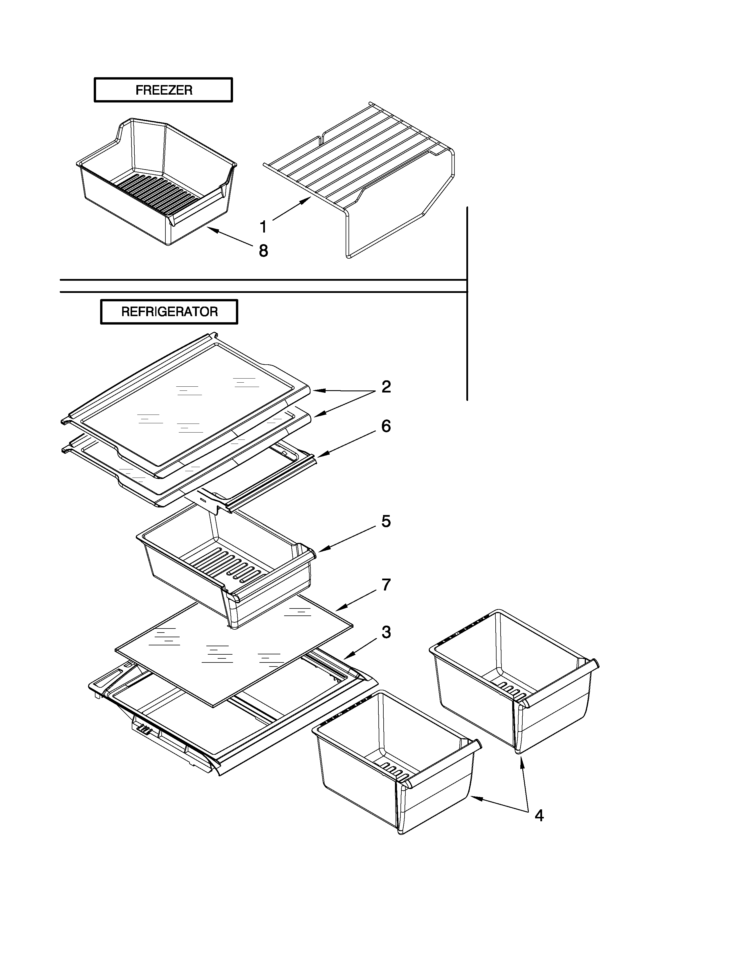 Ikea IR8GSMXWS00 shelf parts diagram