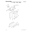KitchenAid KUDE60FVBL1 door and panel parts diagram