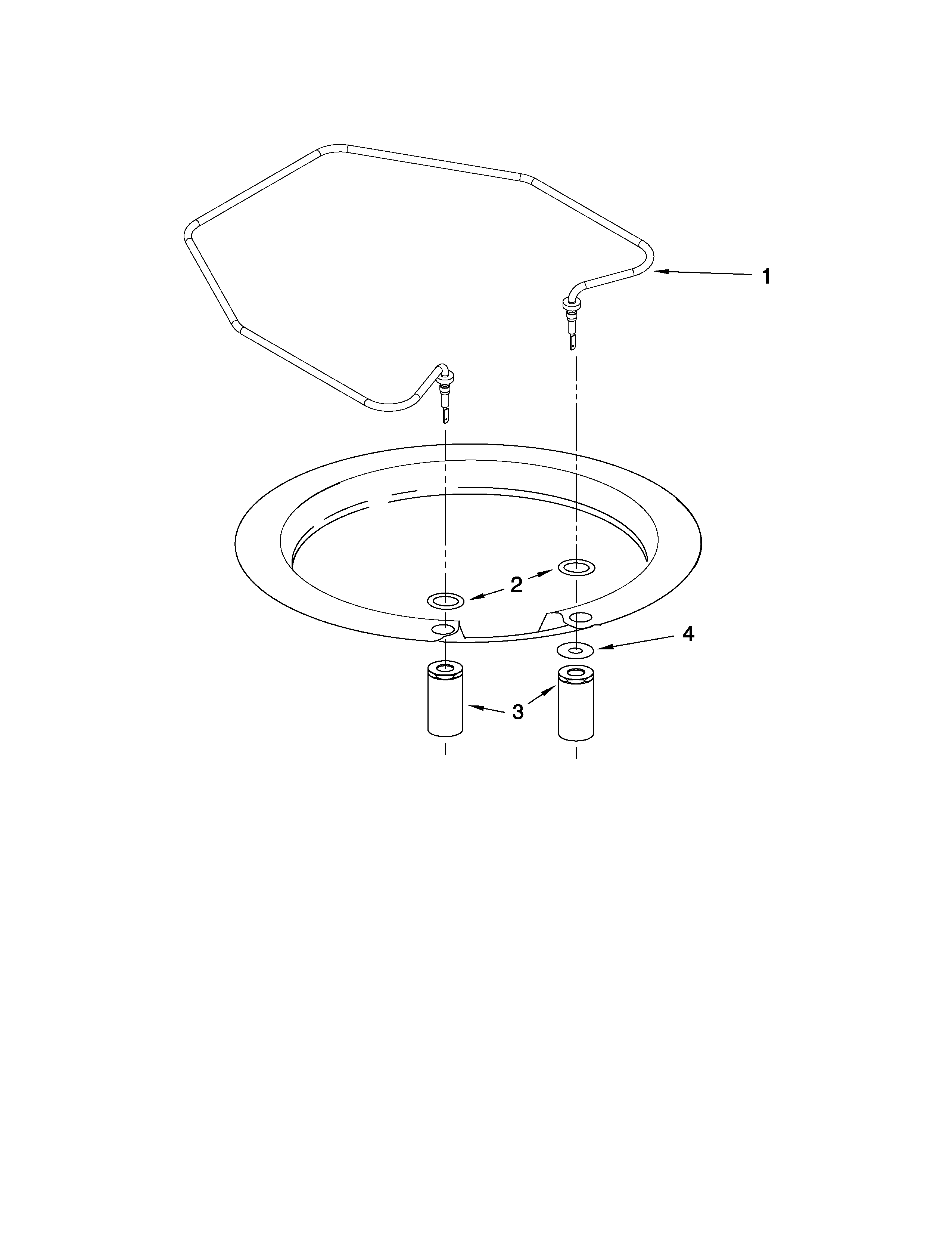 KitchenAid KUDE60FVBL1 heater parts diagram