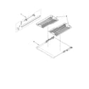 KitchenAid KUDE60FVBL1 third level rack and track parts diagram