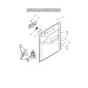 Maytag MDBM601AWB2 door and latch parts diagram