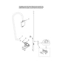 Maytag MDBM601AWB2 fill, drain and overfill parts diagram