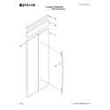 Jenn-Air JPK42SNXWSY0 panel kit parts diagram