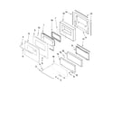 Maytag CWG3100AAE29 oven door parts diagram