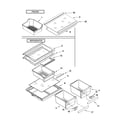Whirlpool ER8AHMXRL01 shelf parts diagram