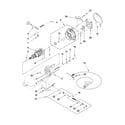 KitchenAid KSM158GBCA0 motor and control parts diagram