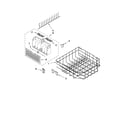 Whirlpool GU3200XTVB2 lower rack parts diagram