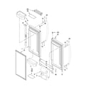 KitchenAid KBFS25EVMS2 refrigerator door parts diagram